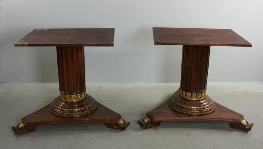 Pair of French Empire Style Table Bases