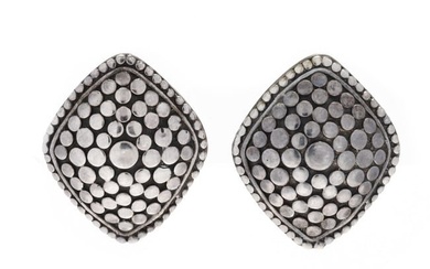 Pair of Sterling Silver Earrings, John Hardy