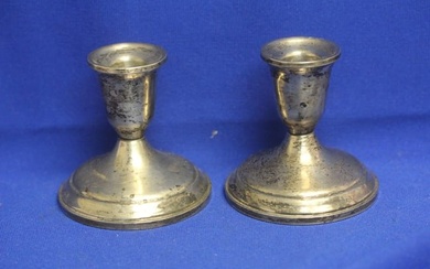 Pair of Towle Sterling Candle Holders