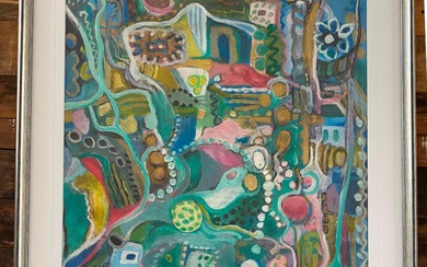 Pat Qua, (1926-2018), Suburban Landscape No.4, Oil on Canvas
