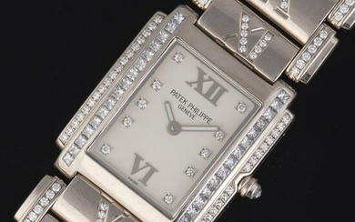 Patek Philippe Twenty~4 White Gold and Diamond Bracelet