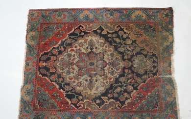 Persian Malayer woollen rug, late 19th Century, centred with...