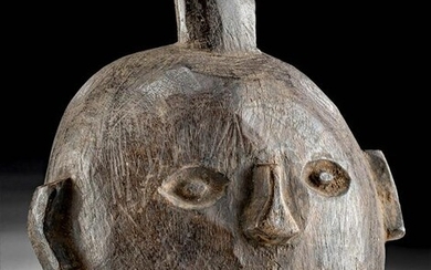 Petite Early 20th C. Nepalese Wood Mask