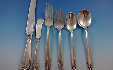 Prelude by International Sterling Silver Flatware Set Service 50 Pieces