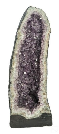 Purple Amethyst Geode Cathedral Mineral Specimen
