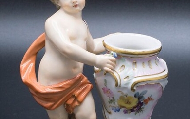 Putto mit Vase / A cherub with vase, Meissen, um 1860