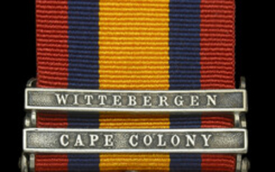 Queen’s South Africa 1899-1902, 2 clasps, Cape Colony, Wittebergen (4547 Pte. C....