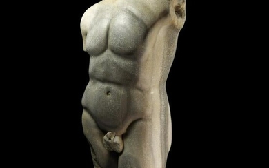 Roman Veined Marble Torso of an Athlete