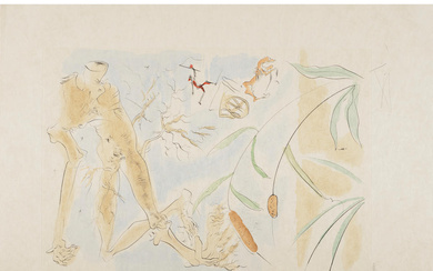 Salvador Dalí (1904-1989) Le chêne et le roseau (The Oak...