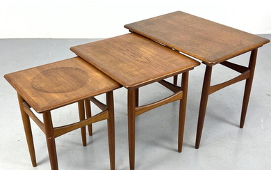 Set of Danish Modern Teak Nesting Tables