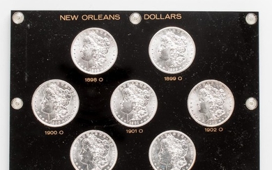 Seven New Orleans Morgan Dollars
