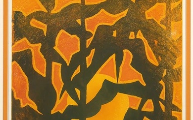 Shiro KASAMATSU Sunset Woodblock print