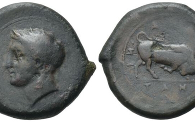 Sicily, Adranon, c. 339-317 BC. Æ (23.5mm, 8.23g). Head of...
