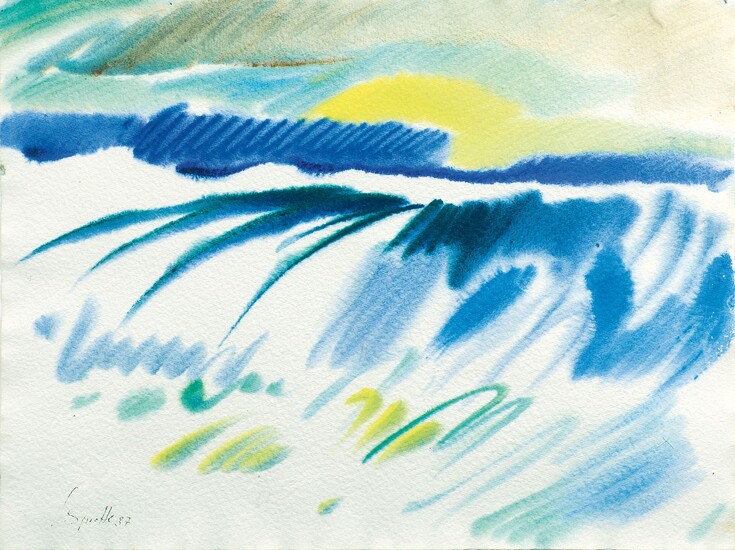 Siegward Sprotte (Potsdam 1913 - Kampen/Sylt 2004). Colourful Waves.