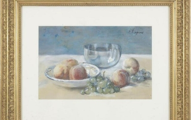 Signed A Veegers, Still life with fruit
