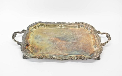 Silver Plated Double Handled Tea Tray