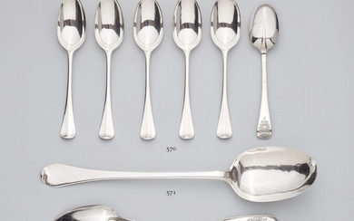 Six Celle silver spoons