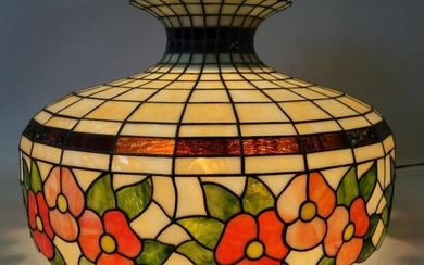 Stained & Leaded Glass Chandelier
