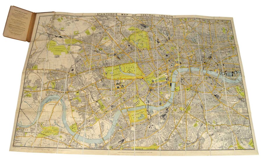 Stanford's Map of Central London, 1905