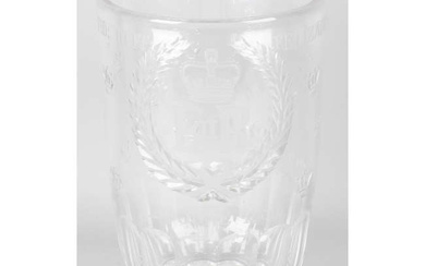 Stuart crystal Queen Elizabeth vase