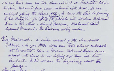 Suppression of the slave trade & Iceland.- Malcolm (George John, Rear-Admiral) [Journal of suppression of the slave trade and a voyage to Iceland], autograph manuscript, in English and German, 1879-81.
