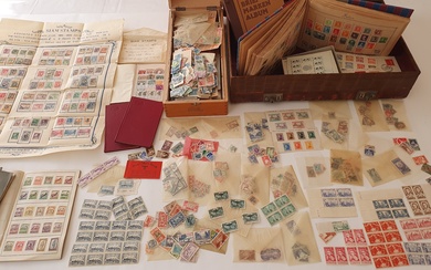 TIMBRES. Important ensemble de timbres neufs et oblitérés. XIXe et première moitié du XXe. Archive...