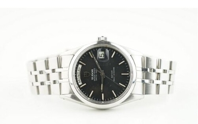 TUDOR OYSTER PRINCE DATE-DAY BLACK DIAL REF. 94500 1984 BOX ...