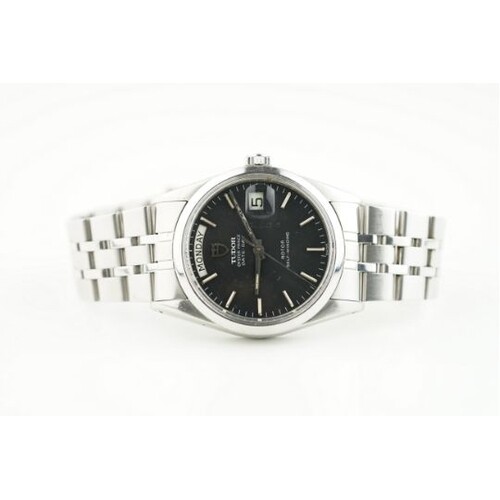 TUDOR OYSTER PRINCE DATE-DAY BLACK DIAL REF. 94500 1984 BOX ...