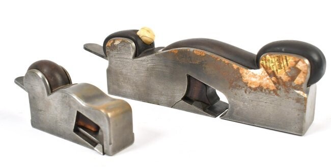 TWO ANTIQUE INFILL RABBET AND SHOULDER PLANES