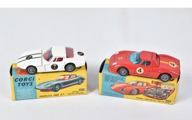 TWO BOXED CORGI TOYS SPORTS CAR MODELS, Ferrari Berlinetta 2...