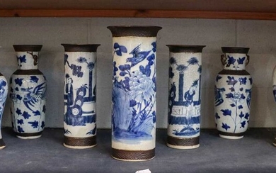 A good collection of 20th century Chinese blue and...