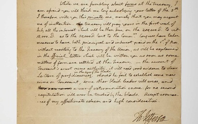 Thomas Jefferson expresses fears of "a war of extermination" in Saint-Dominigue