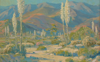 Thorwald Probst (1886-1948) Desert in Bloom 14 x 17 in....