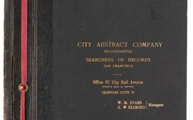 Title abstract for S.F. Financial District with map