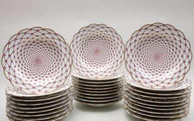 Twenty-Nine Haviland Limoges Porcelain Soup Plates in