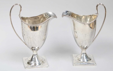 Two George III Silver Cream-Jugs, by Peter and Ann Bateman,...