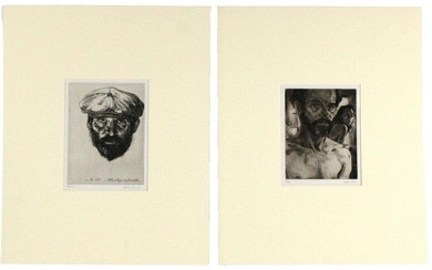 Two Sigmund Abeles Prints, Self-Portraits