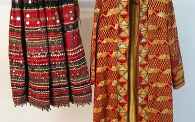 Two Vintage Hand-Made Indian Garments