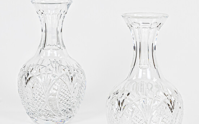 Two Waterford "Seahorse" Crystal Carafes