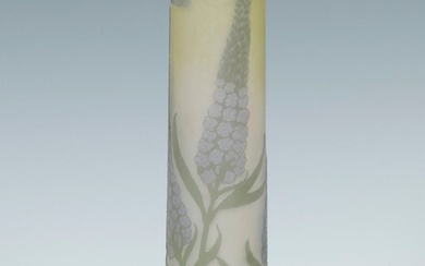Vase; France, late nineteenth century. Glass. Signed Gallé. Measurements: 44 x 16 cm (diameter). Vase...