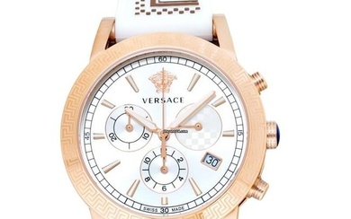 Versace VELT01321 - Quartz White Dial Stainless Steel Unisex Watch