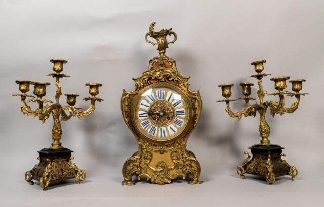 Vincenti & Cie. French Clock Set