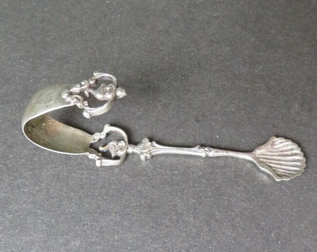 Vintage Dutch Baby Silver Spoon Loop Handle Fantasy