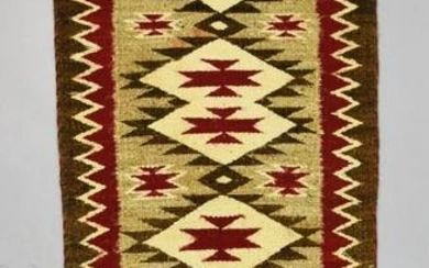 Vintage Pair Navajo Woven Textiles