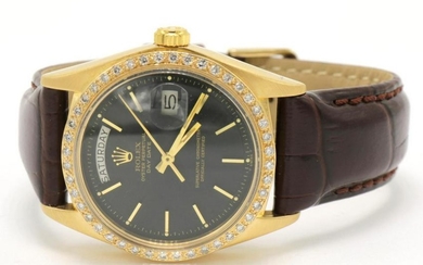 Vintage Rolex 18Kt Day-Date Diamond Watch