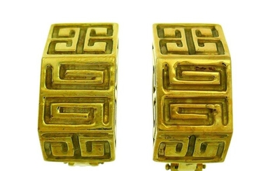Vintage Wander Yellow Gold EARRINGS France Clip-On