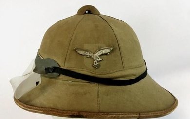 WW2 German Luftwaffe DAK Pith Helmet