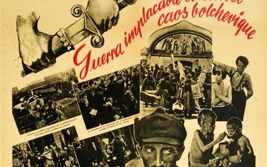 War Poster Europe Wins Bolshevism Fascism Europa Vencera WWII...