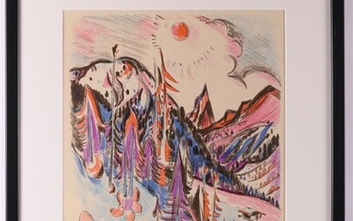 Wiegers, Jan (Oldenhove 1893 - A'dam 1959) "Davos", signé en entier à droite dans la...