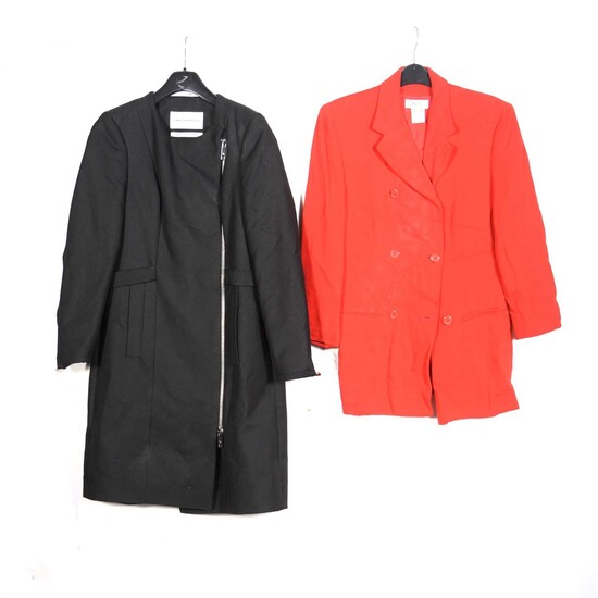 Wool, crepe and silk smart day jackets.